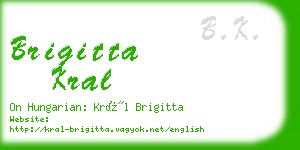 brigitta kral business card